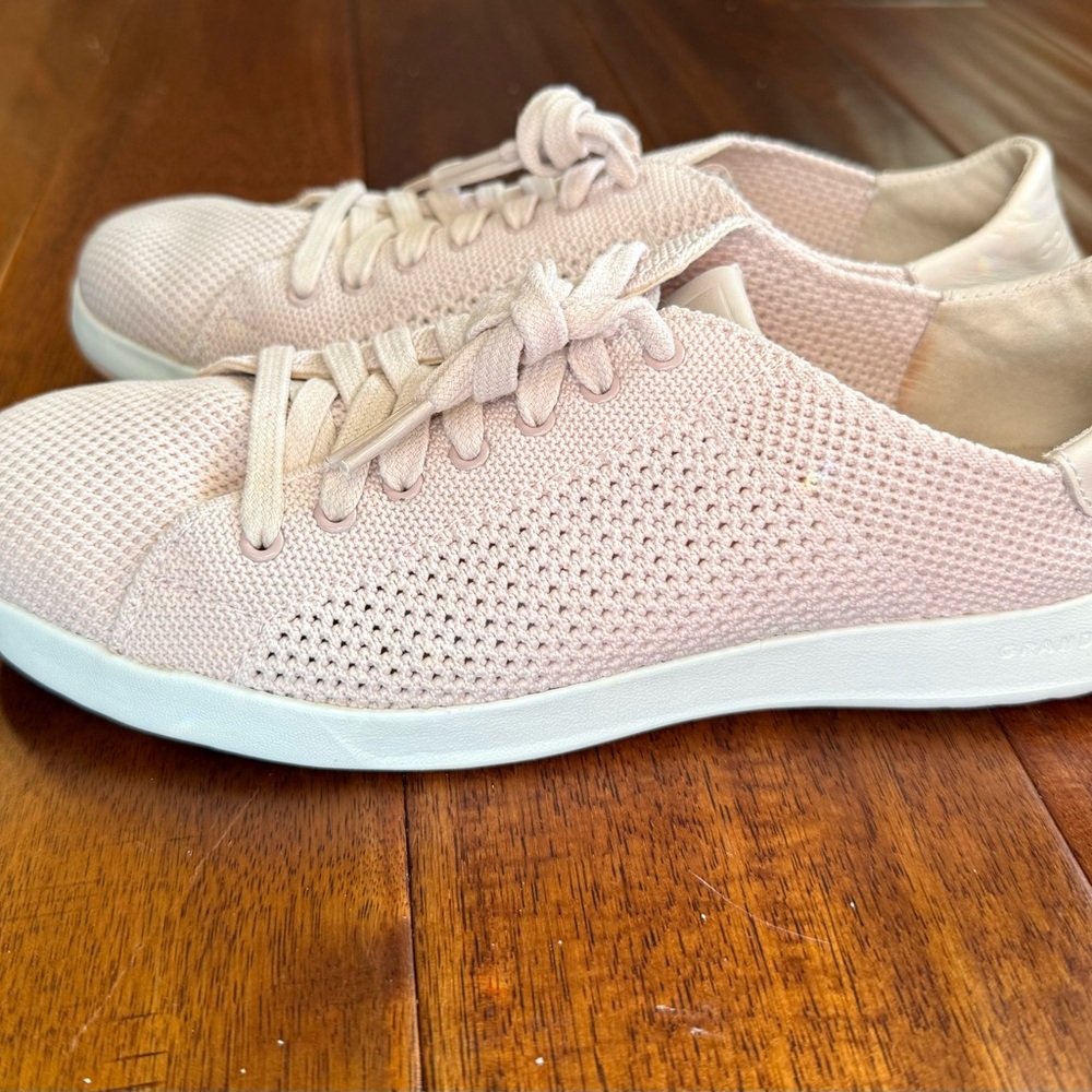 Cole Haan GrandPro women’s 8.5 pink lace-up sneaker mesh shoes - Picture 3 of 8